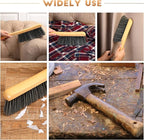 Patelai 2 Pieces Wooden Bench Brushes Fireplace Brush Natural Fiber Bench Soft - Image 4