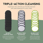 Greenzla Reusable Makeup Remover Pads, Washable Bamboo Cotton Rounds - Image 3