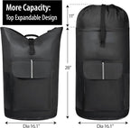 BeeGreen Black-Laundry-Bag-Backpack-Extra-Large-Heavy-Duty, 125L Portable - Image 2