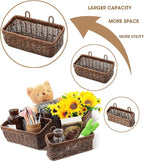 AceList Wall Hanging Basket, Boho Style Hand-Woven Hanging Storage Baskets - Image 4