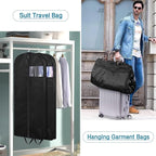 KIMBORA 54" Suit Bags for Closet Storage and Travel, Gusseted Hanging Garment - Image 3