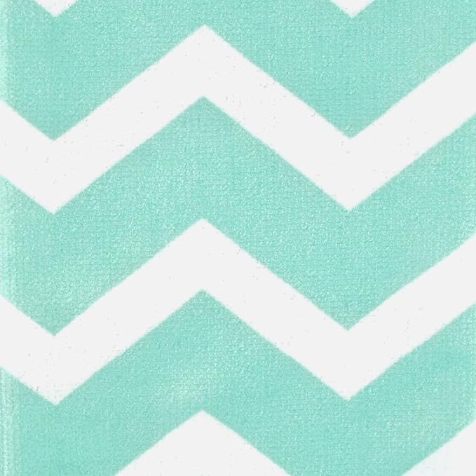 DII Cleaning Collection Multi-Purpose Microfiber, Aqua Chevron, Dishtowel Set - Image 2