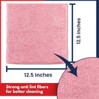 USANOOKS Microfiber Cleaning Cloth Light Pink - Image 2