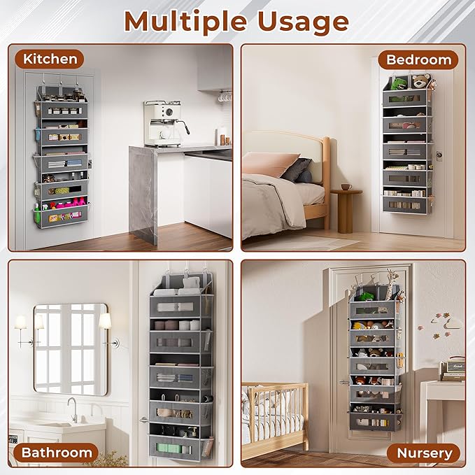2 Packs 5-Tier Over the Door Organizer - Image 7