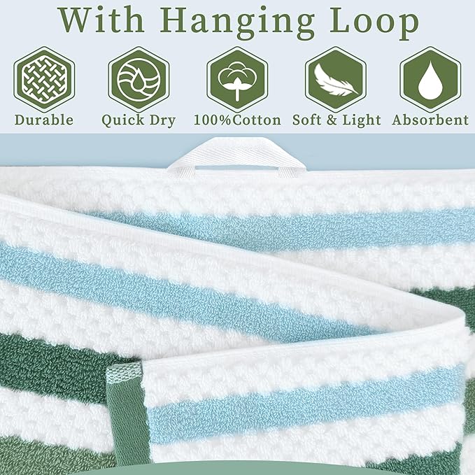 Striped Bath Towels - Image 3