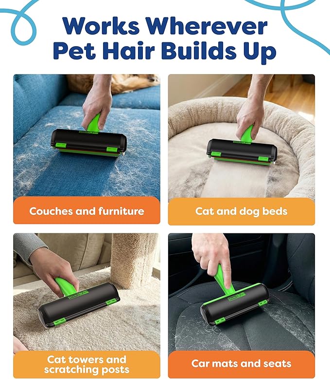 Triton Pet Hair Removal Tool w/Fur Trapping Compartment, 60% Smaller Storage - Image 6