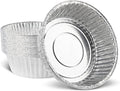 PLASTICPRO 10'' Inch Round Tin Foil Pans Disposable Aluminum, Extra Deep by PLASTICPRO