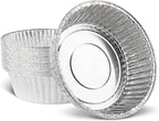 PLASTICPRO 10'' Inch Round Tin Foil Pans Disposable Aluminum, Extra Deep by PLASTICPRO