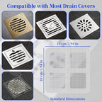 100 PCS 4 Inch Disposable Shower Drain Hair Catcher - Image 2