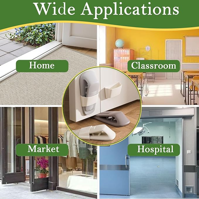 Fursafe&Q Rubber Door Stoppers for Bottom of Door, Door Stop Wedge - Image 4