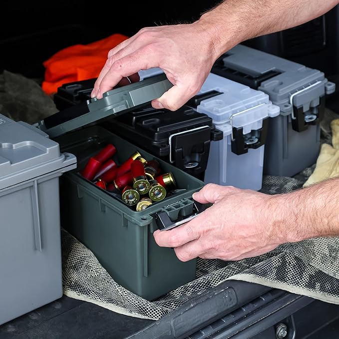 Sheffield 12626 Ammo Storage Box, Stackable .30 Cal Field Boxes, Water and Dust - Image 9