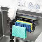 3-In-1 Sponge Holder for Kitchen Sink, 2 Type Suspension Options, Hanging Sink by MakeLifeBetterEasier