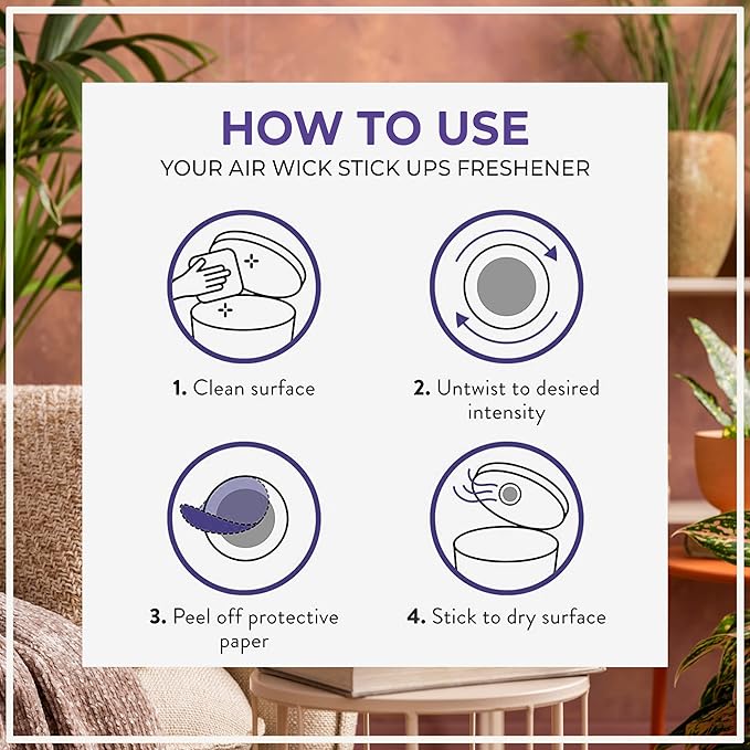 Air Wick Stick Ups Air Freshener, Lavender and Chamomile, 2 ct - Image 5