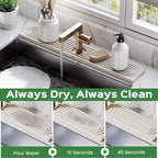 23.6 Inch Stone Faucet Mat for Kitchen Sink Splash Guard - Image 3