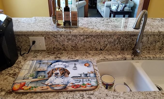 Caroline's Treasures DAC6186DDM American English Coonhound The Chef Dish Drying - Image 2