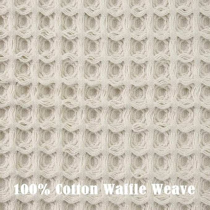 Jacquotha Waffle Hand Towels 5-Piece – Cotton, Quick Dry, Lint Free, 13” x 29” - Image 4