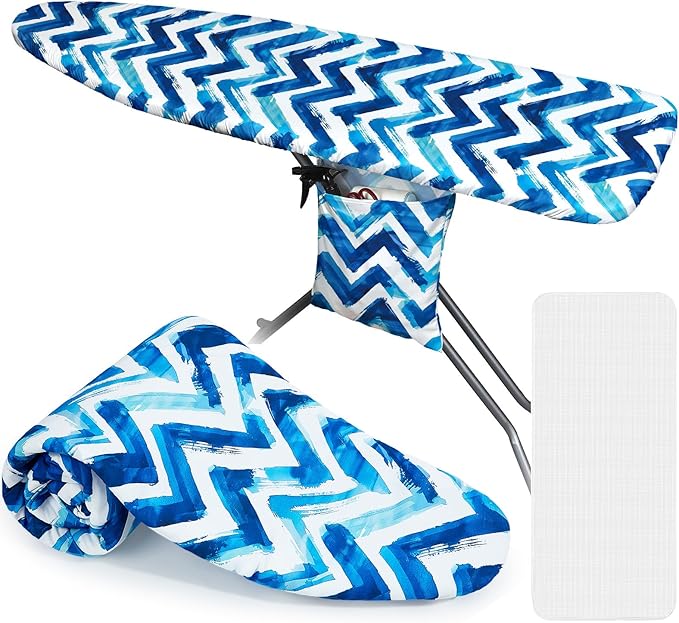 FIOBEE Ironing Board Cover and Pad Extra Thick Iron Board Pad by FIOBEE