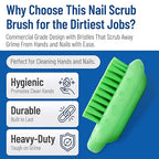 SPARTA Nail Scrub Brush Commercial-Grade, Heavy-Duty Hand and Fingernail Brush - Image 3