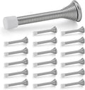 Ravinte Door Stoppers, 18 Pack Satin Nickel Spring Door Stops by Ravinte