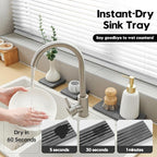 3 Pack Diatomite Stone Sink Tray, Water Absorbing Mat - Image 3