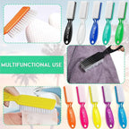 10 Pcs Handle Grip Nail Brush, NICEMOVIC Hand Fingernail Cleaner Brush Manicure - Image 7