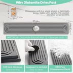 Stone Faucet Mat for Kitchen Sink, Diatomite Drying Stone Tray & Sink Protector - Image 5