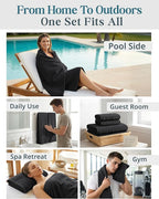 Casa Platino 100% Cotton Bath Towel Pack of 8 - Image 7
