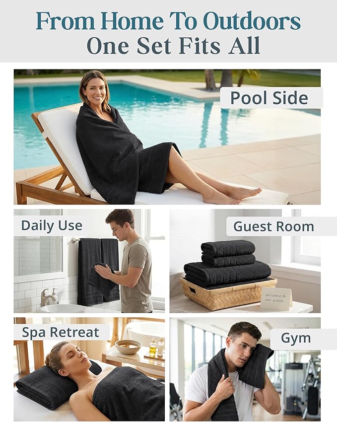 Casa Platino 100% Cotton Towel Set - Image 7