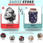 Stars Print Blue Jean Design Laundry Basket Foldable Funny Laundry Hamper - Image 3