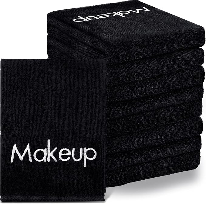 Shimeyao 20 Pack Makeup Towels Black Makeup Washcloths by Shimeyao