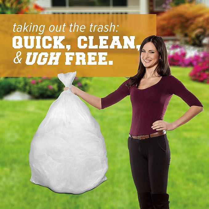 Plasticplace 65 gallon Trash Bags │ 1.5 Mil │ Clear Heavy Duty Garbage Can - Image 7