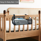 Bedside Caddy Hanging Storage Basket Beside Shelf Metal Organizer - Image 6