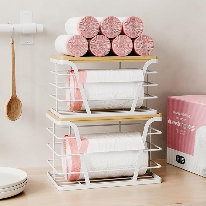 2 Pack Stackable Laundry Room Organization and Storage, Laundry Room Decor and - Image 3
