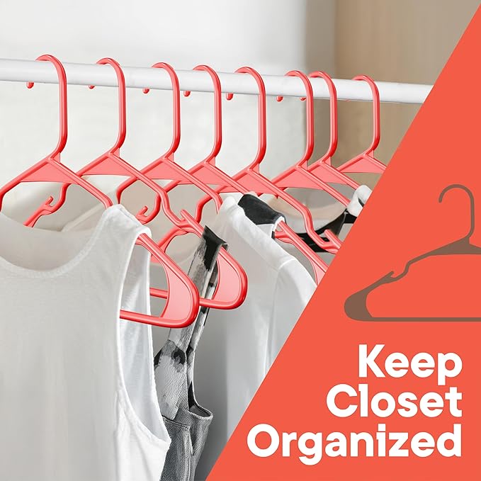 Plastic Clothes Hangers – Heavy Duty Hanger Set, - Image 4