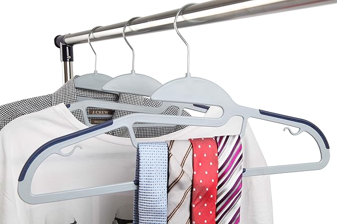 Finnhomy 50 Pack Plastic Hangers, Heavy Duty Clothes Hangers - Image 5
