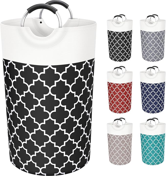 Large Laundry Hampe Basket Washing Bin Clothes Bag Collapsible Tall by Fabspace