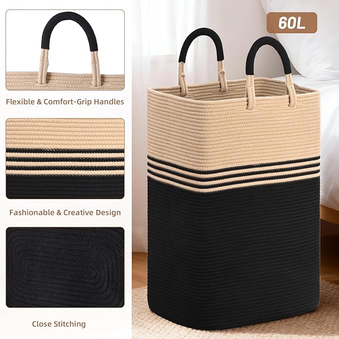 Laundry Basket Hamper, Blanket Storage, Dirty Clothes Hamper - Image 6