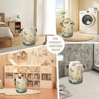 Spring Flowers Laundry Hamper, Watercolor Garden Wildflower Butterfly - Image 6