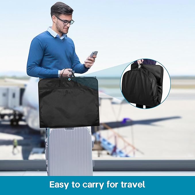 KIMBORA 54" Garment Bag for Travel, Gusseted Suit Bags for Men - Image 2
