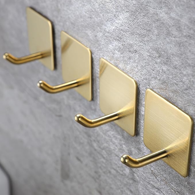 YIGII Adhesive Towel Hooks/Bathroom Hook, Non-Punching - Image 2