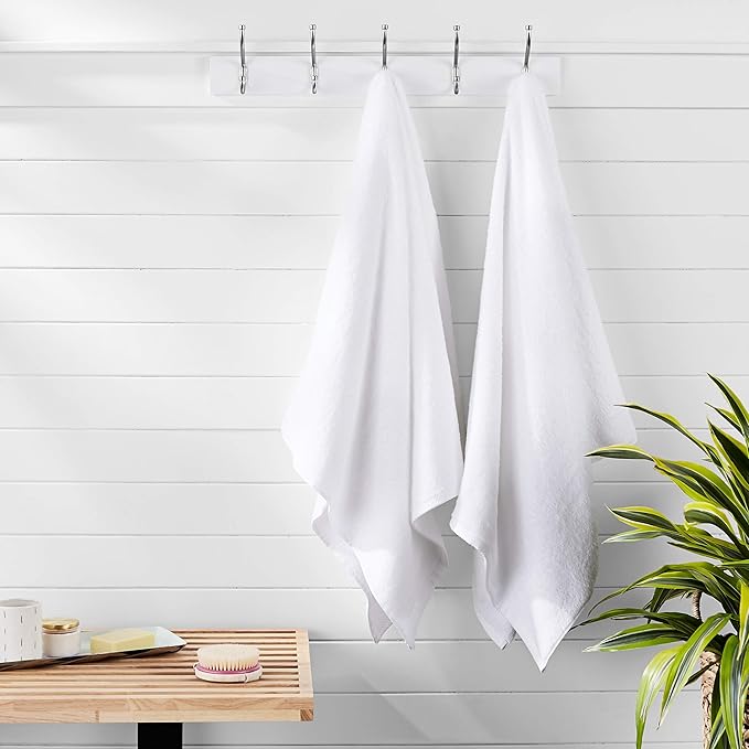 Amazon Basics Lightweight Quick-Dry Bath Towel, 100% Cotton, 2 Piece - Image 9