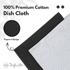 Infinitee Xclusives Premium Dish Cloth 100% Cotton 12 x 12 Inches |Pack of 4| - Image 7