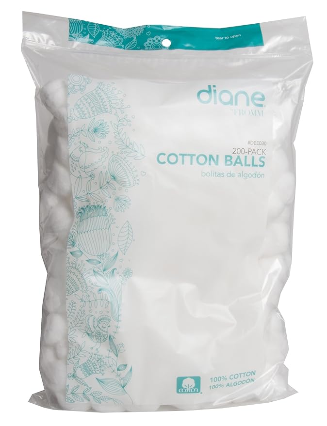 Diane 100% Pure Cotton Balls, Super Absorbent, Nail Polish, Applying Lotion or by Diane