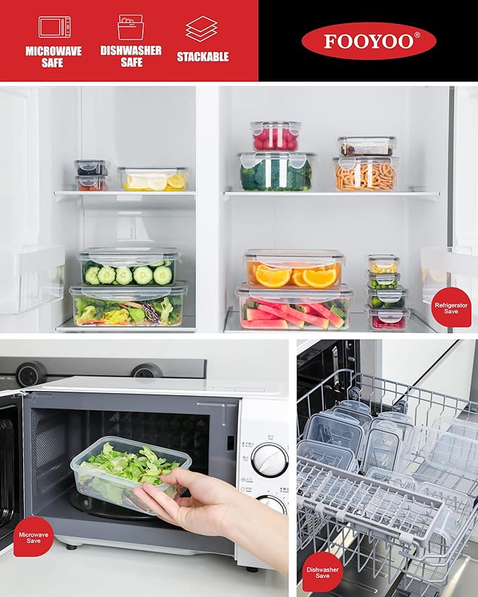 56 Pcs Large Food Storage Containers Set - Image 3