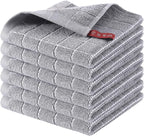 Homaxy 100% Cotton Terry Kitchen Dish Cloths, Ultra Soft and Absorbent Dish by Homaxy