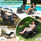 Suteck Oversized Zero Gravity Chair,29In XL Lounge Chair w/Removable Cushion&Headrest, Reclining Camping Chair w/Upgraded Lock and Footrest, Reclining Patio Chairs Recliner for Indoor Outdoor - Image 6