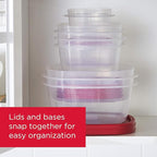 Rubbermaid 16-Piece BPA-Free Plastic Food Storage Set, Dishwasher Safe: Perfect - Image 4