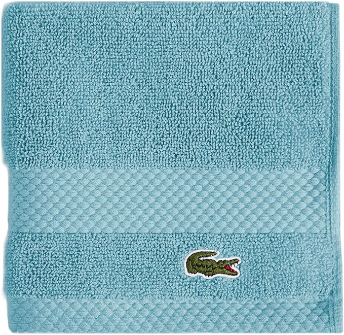 Lacoste Heritage 100% Supima Cotton Wash Cloth, Premium Super Soft Bath Towel by LACOSTE