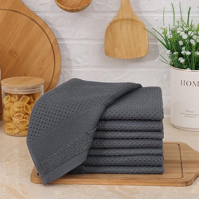 Homaxy 100% Cotton Dish Cloths, 8 Pack - Image 7