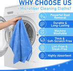 Newwiee 3 Pcs Extra Large Microfiber Cleaning Cloth 30" x 20" Washable Reusable - Image 4